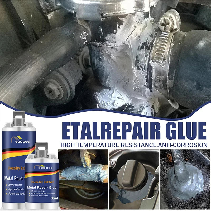 High-Strength Metal Repair Epoxy Adhesive Heat & Cold Resistant Welding Glue Leak Repair Tool Metal Repair Paste 15g/50ml/100ml