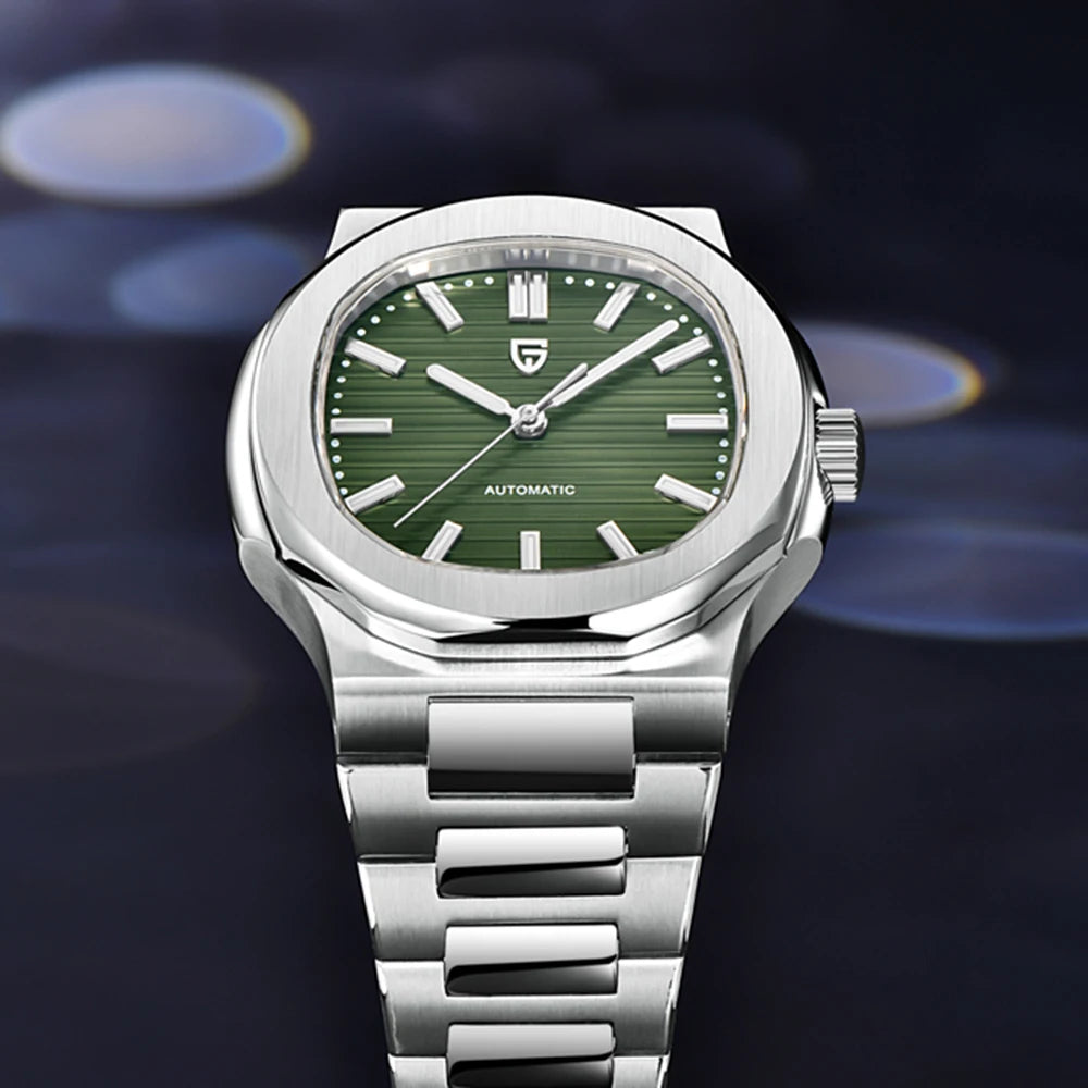 PAGANI DESIGN men's 1728 luxury Retro Mechanical Watch Men's Gift box stainless steel Sapphire glass 100m waterproof Men's Watch