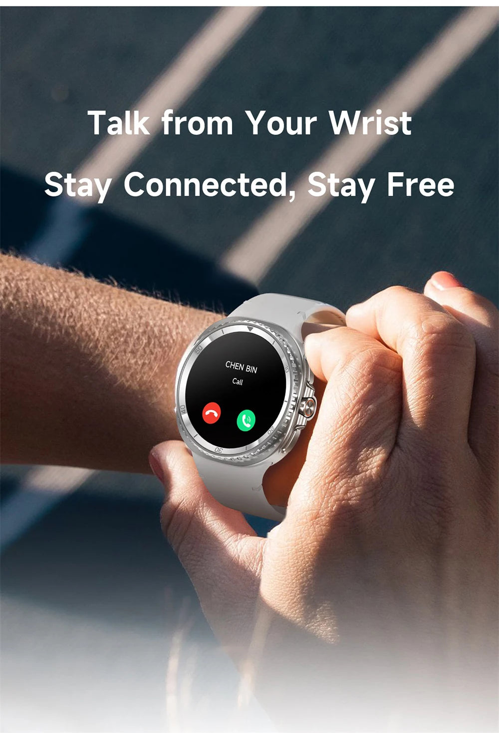 Weather Smart Watch Blue Tooth Call Watches Heart Rate Waterproof SmartWatch Voice Assistant NFC Sport Fitness Music Bracelet