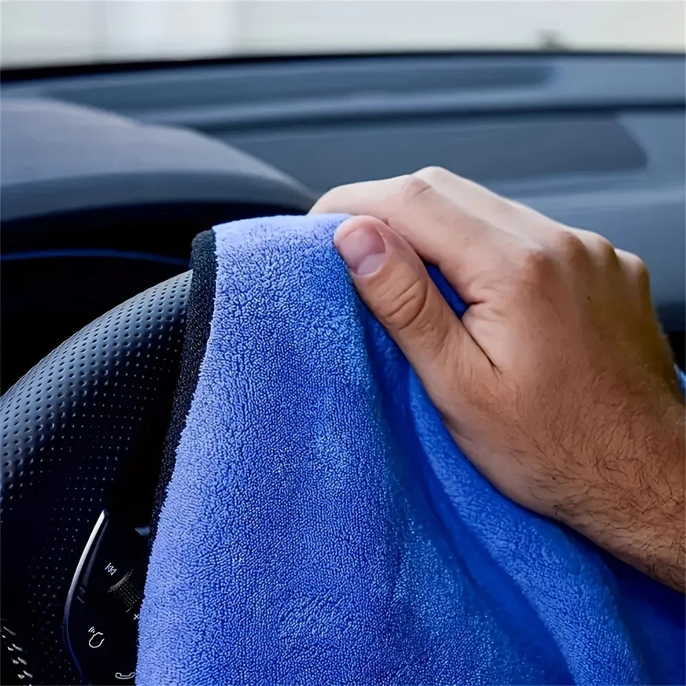 1-10pcs Microfiber Car Cleaning Towels Ultra Absorbent Car Drying Cloth Auto Detailing Washing Towel Father's Day Gift For Dad