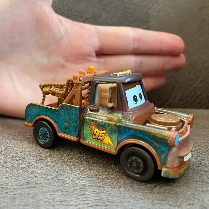 Cars Disney Pixar Cars Toy Lightning McQueen Jackson Storm Mater Sally Sheriff 1:55 Diecast Model Car Toy Children Birthday Gift