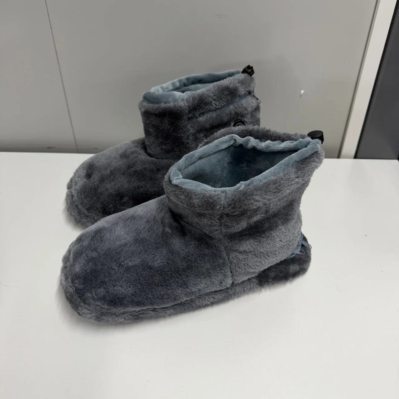USB Heater Shoes Men Women Winter Warm Snow Boots Foot Warmer Plush Heating Rechargeable Slippers Electric Heated Shoes Feetwear
