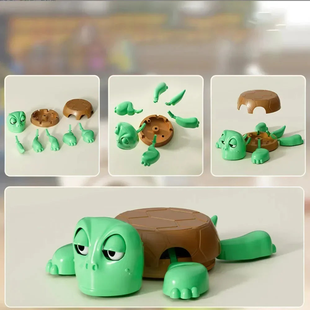 Quirky Turtle Coaster 3D Printed Panicked Turtle Insulated Coaster Ornament Stress Relieve Funny Mug Base Decor Cup Pad