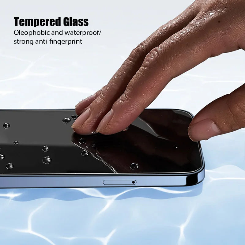 4PCS Tempered Glass for iPhone 11 12 13 14 15 16 17 Pro Max Screen Protector for iPhone 13 12 Mini 16 15 14 Plus XR X/XS Glass