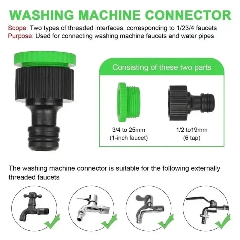 High Pressure Car Wash Hose Garden Hose Expandable Flexible Magic Water Pipes Home Garden Daily Watering Tools 25FT-200FT