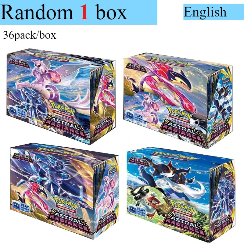 Pokémon Card 360 Pcs/Box English Brilliant Stars 151 Prismatic Evolutions PARADOX RIFT Battle Transaction Card Game Popular Gift