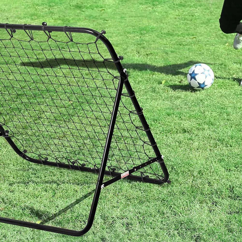 Soccer Rebounder Net with 20 Elastic Ropes Soccer Bounce Back Net Rebound Net Training Aid for Kids Teens & Adults