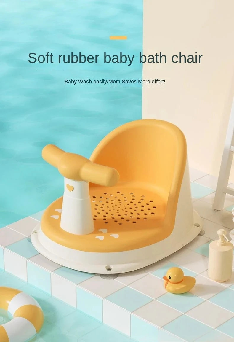 HOMEFISH Children's Shower Seat Portable Shower Stand for Newborns and Young Children Children's Growth Accessories