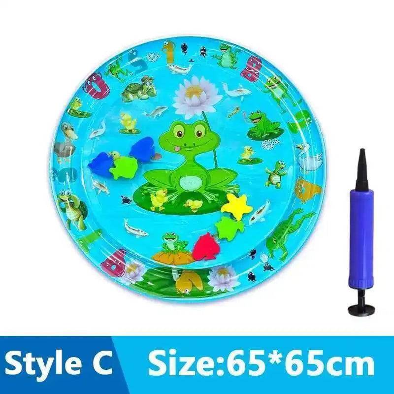 Cats Sensory Water Play Mat With Fish Thickened Inflatable Pet Water Bed Dog Play Sensory Toy Water For Pet Play Interactive Fun