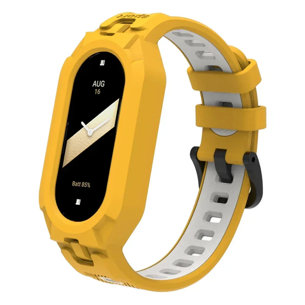 Silicone Sport Strap For Xiaomi Mi Band 9 8 7 6 5 Replacement Soft TPU Case Smartwatch Wristband For Xiaomi Mi Band 9 Bracelets