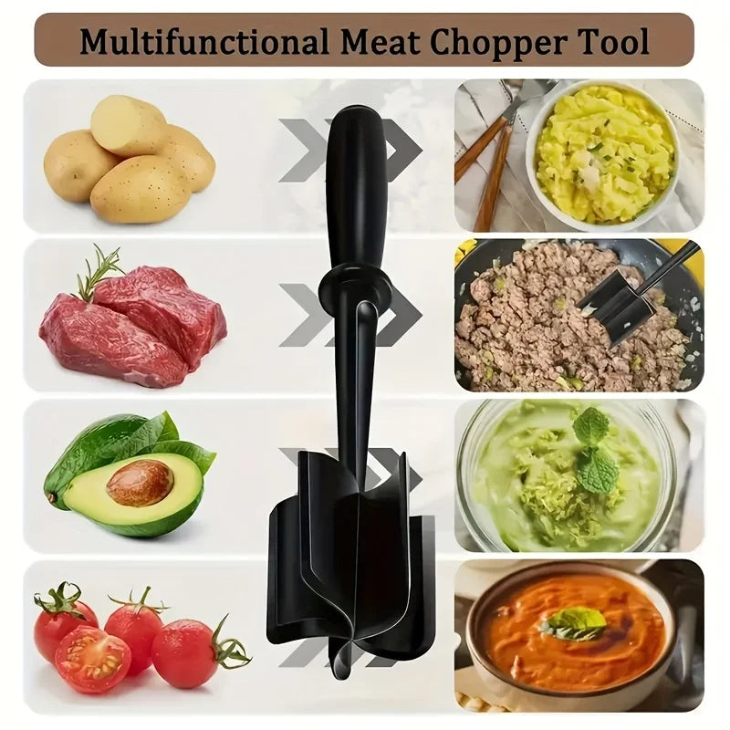 1pc Handheld Household Kitchen Meat Chopper Mixing Rice Meat Grinder Meat Masher Kitchen Tool