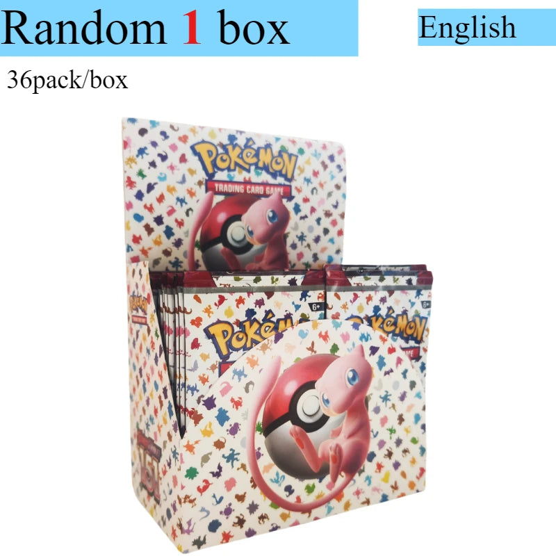 Pokémon Card 360 Pcs/Box English Brilliant Stars 151 Prismatic Evolutions PARADOX RIFT Battle Transaction Card Game Popular Gift