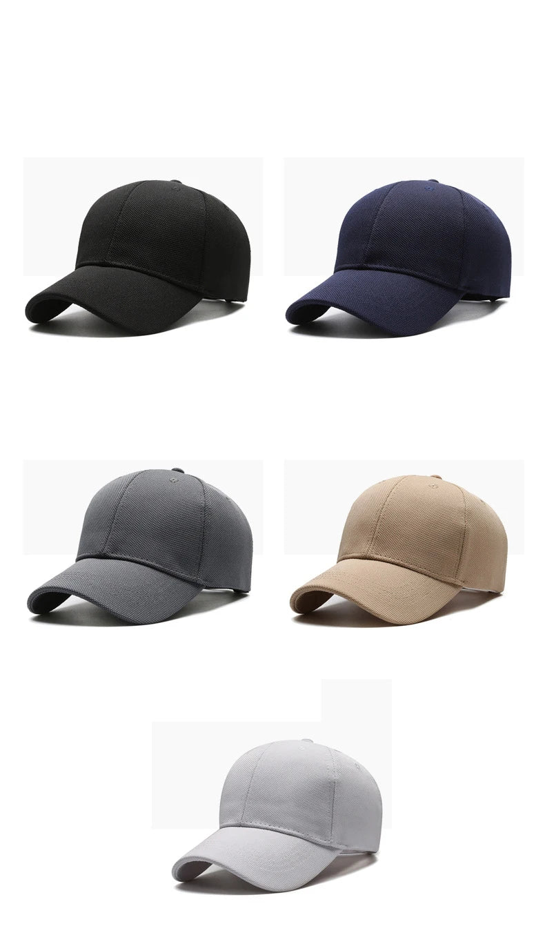 Pineapple Cloth Light Plate Simple Hat Men'S Casual Baseball Cap Fashion Visor Hat Minimalist Female Cap, Big Head Circumference