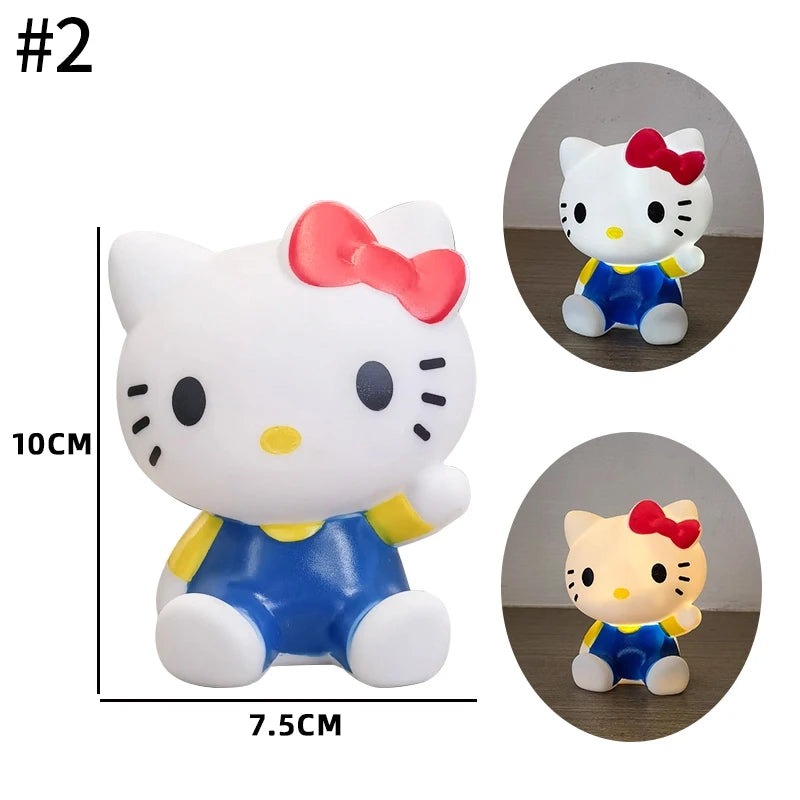 Hello Kitty Night Light Cartoon Kitty Lamp Bedside Sleeping Reading Light Home Desktop Home Decorations Party Favors Gift