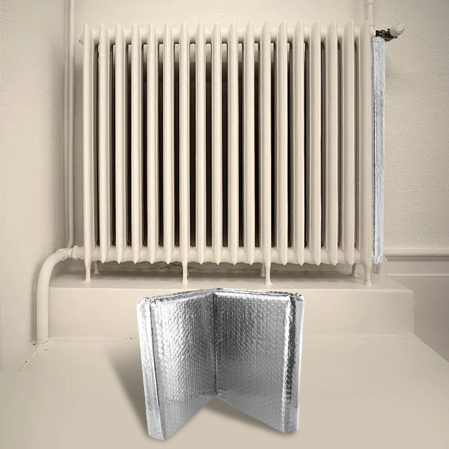 Radiator Reflective Film Wall Sticker Radiator Insulation Foil 5mX60cm Double Sided Aluminum Foil Insulation Sheet For Home Heat