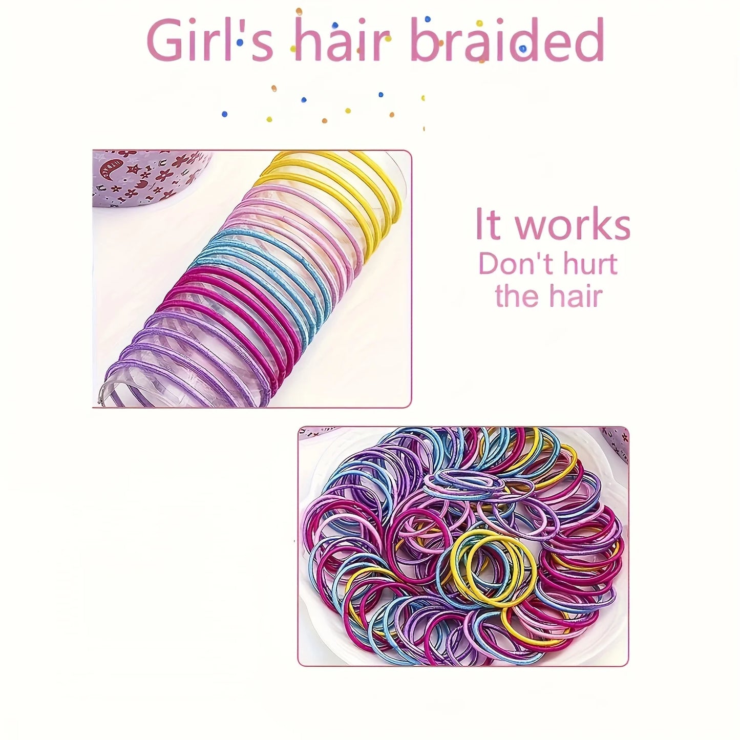 500 pieces of Valentine’s Day pink, adorable hair accessories | The perfect gift set for photography and attending parties.