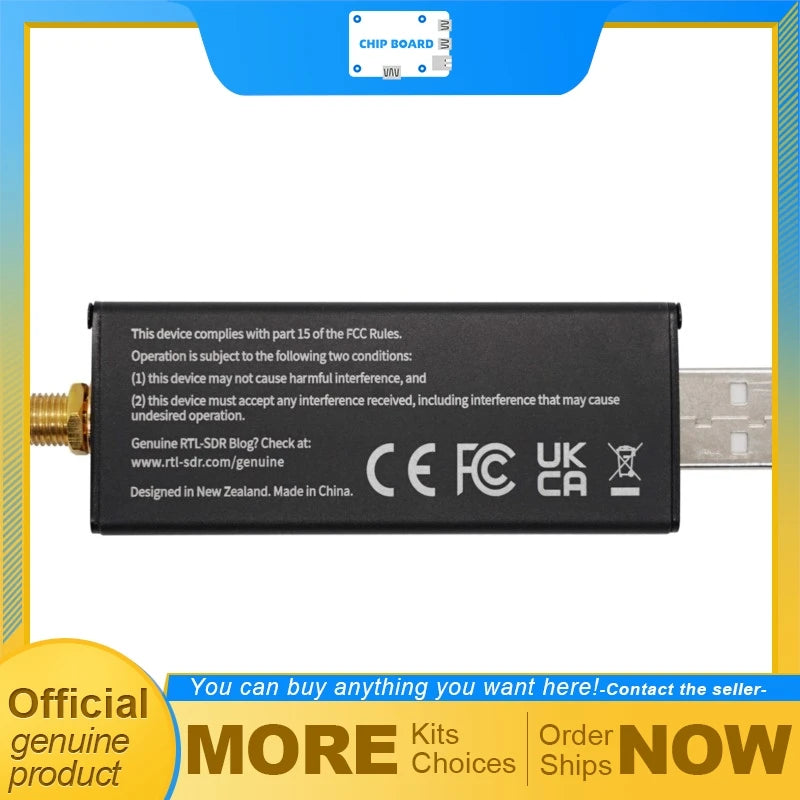 RTL-SDR Blog RTL SDR V4 R828D RTL2832U 1PPM TCXO SMA Software Defined Radio Dongle Only