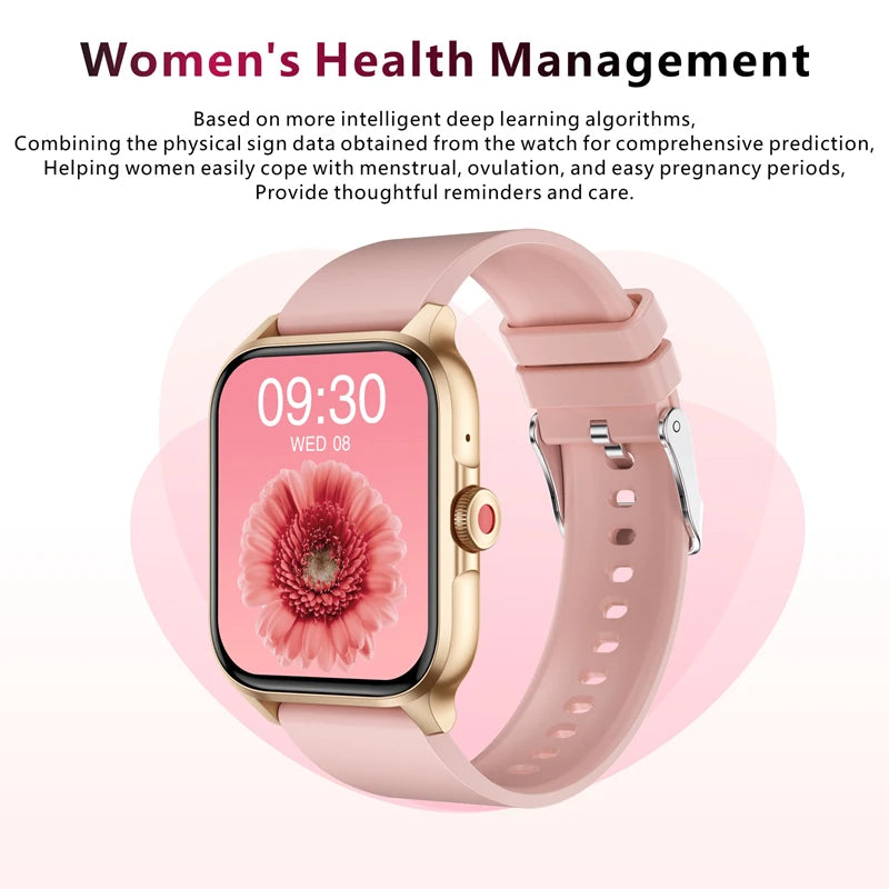 Lenovo QX15 Smart Watch Men & Women Full Touch Screen Sport Fitness Watch Man Waterproof Bluetooth For Ios Android Smartwatch
