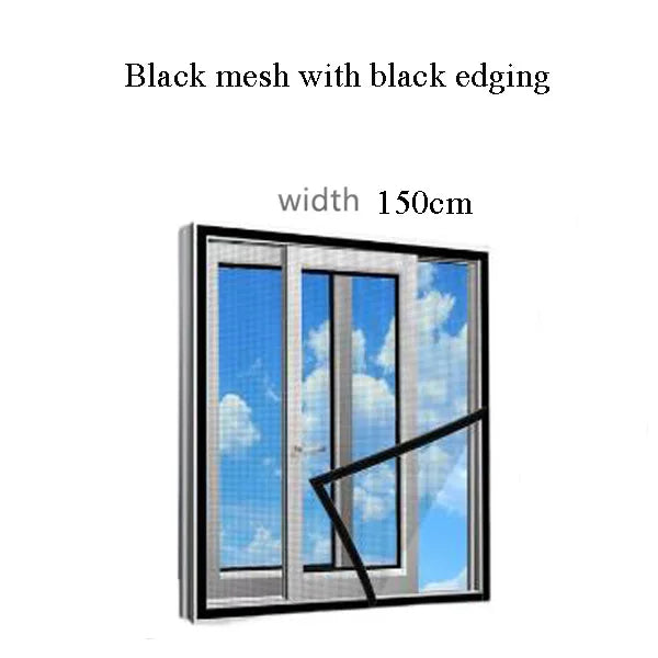 Mosquito Nets for Window,anti-mosquito window screens,Mesh Anti Insect Air Tulle Invisible Black Fiberglass Mosquitoes and Flies
