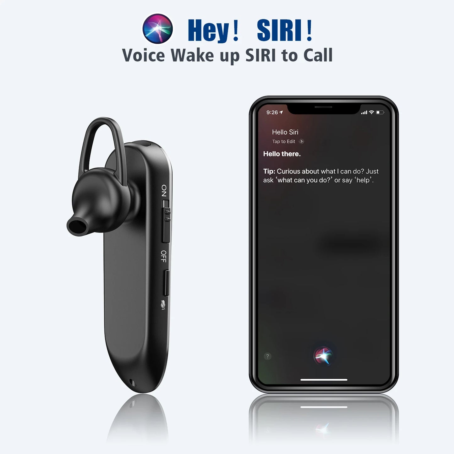 New Bee B45 Wireless Headset Bluetooth 5.0 Earphones Dual Mic Mute Handsfree Earbuds CVC8.0 Noise Reduction for Business Driving