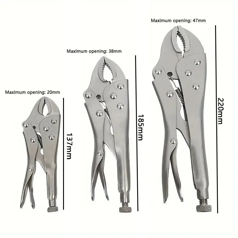 5/7/10 Inch Multi-Function Adjustable Locking Pliers Water Pipe Labor-Saving Gripping Pliers For Woodworking And Welding Repairs