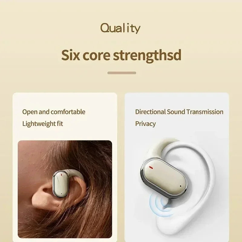X93 Wireless Ear Hanging Headset, Noise Reduction Hanging Earphones, Waterproof Ear Earphones  Work Running Walking