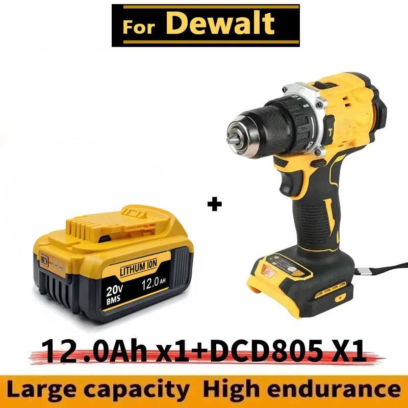 New High-power For DEWALT 20v/60V battery DCB200 DCB205 DCB206  * power tool 18V battery 3AH 8AH 12AH 18AH batteries  DCD805
