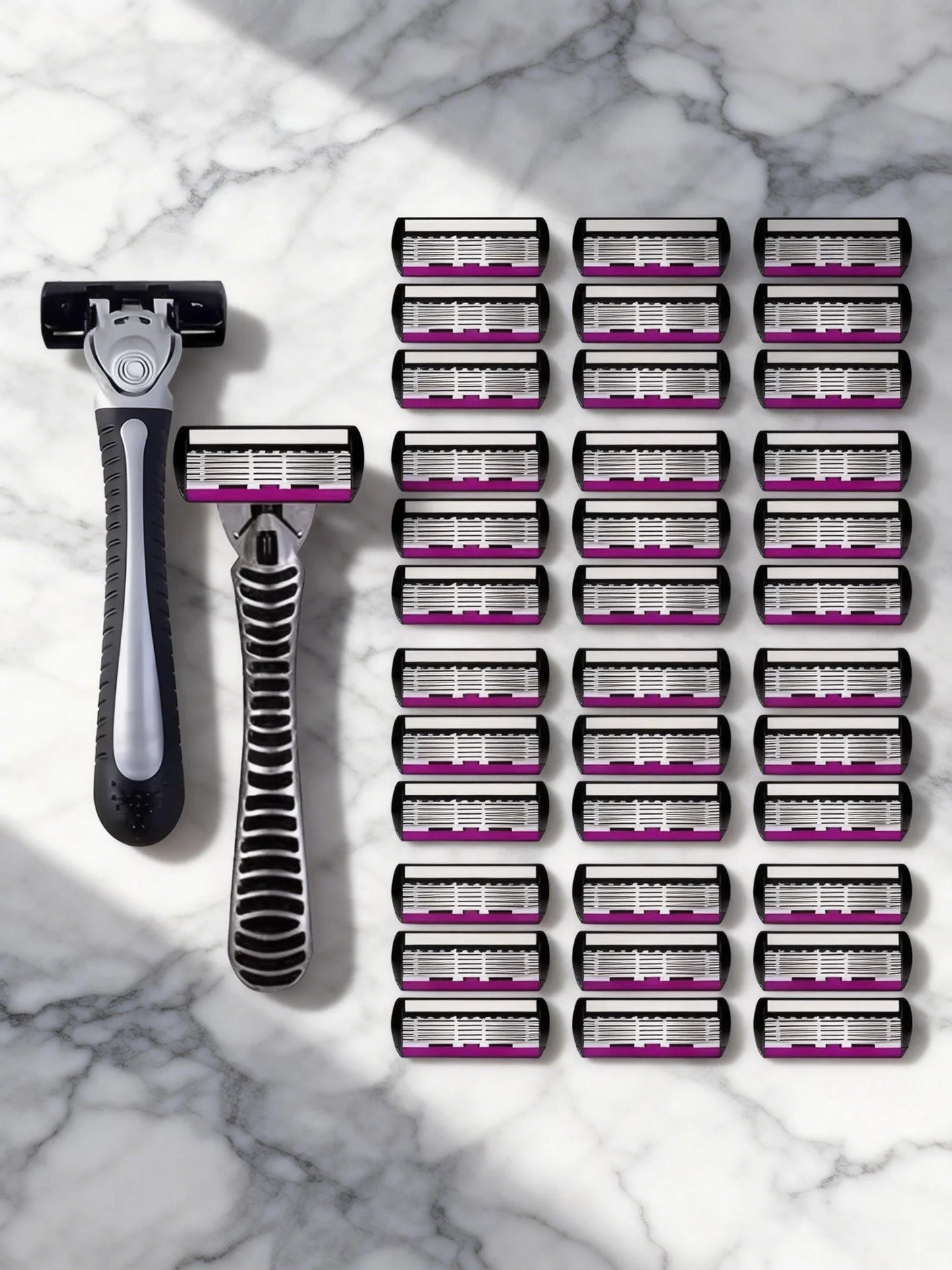 3/6/12 Pcs/ High Quality Man Safety Razor Blade 6 Layer German Stainless Steel Shaving Cartridges Compatible Mach Shaver