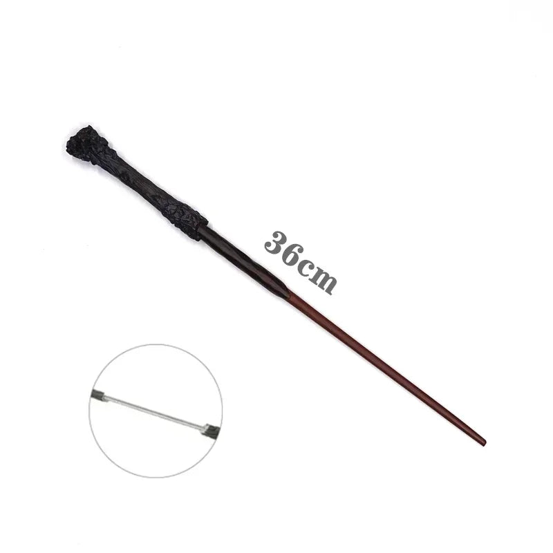 New Anime Cosplay Metal Core Magic Wand Harri Decoration Toy Accessories For Bacchetta Di Plastic Pottee Magic Stick