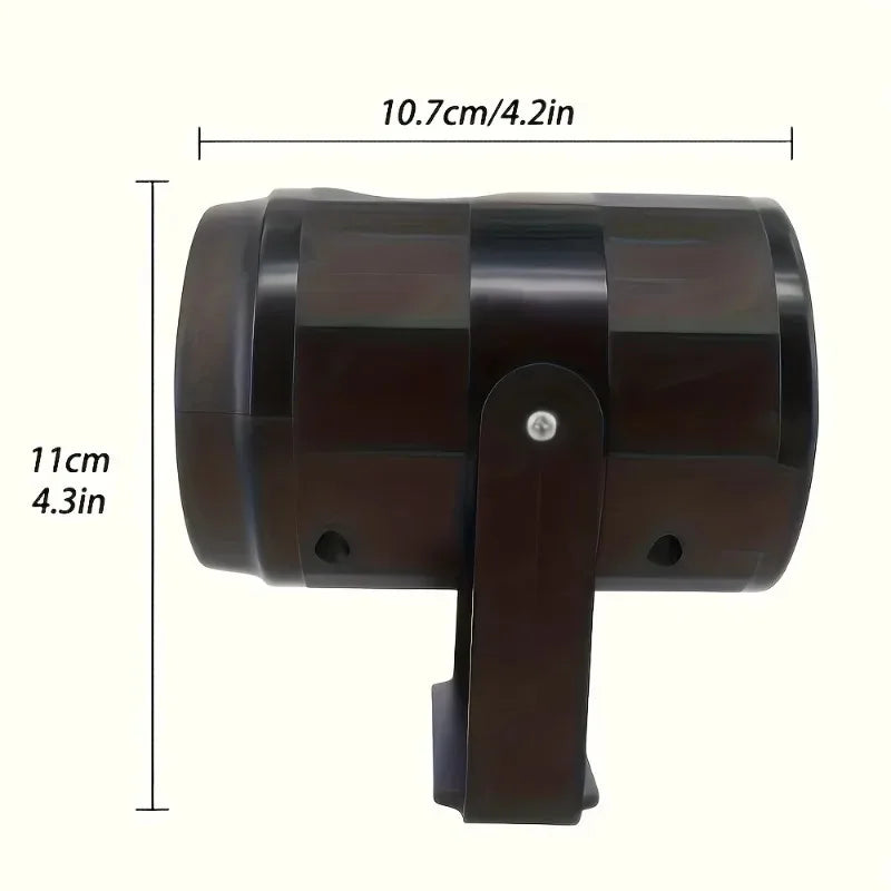 Christmas Snowflake LED Projector USB Powered with Rotating Base Durable Plastic for Indoor/Outdoor Holiday Decor