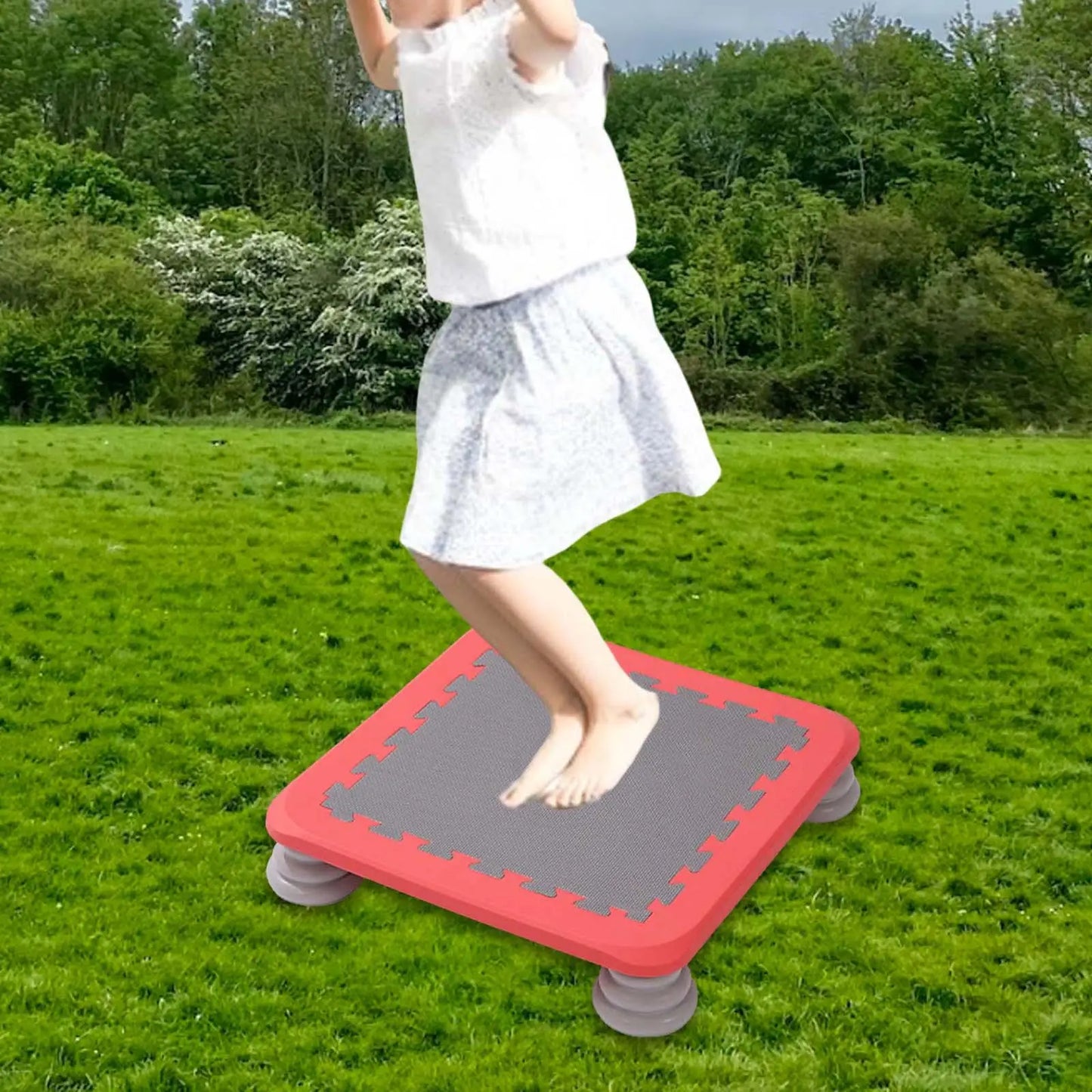 Portable Kids Trampoline Jump Fitness Toy Workout Small Rebounder Trampolines for Boys Girls Nursery Outdoor Kindergarten Indoor