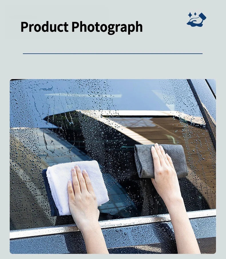 Thickened Magic Cleaning Cloth Microfiber Glass Clean Towel Reusable Washable Lint-free Cleaning Rags for Kitchen Glass Car