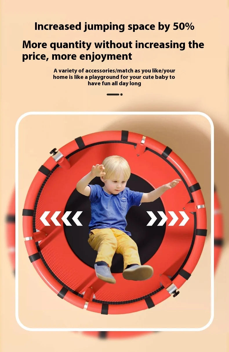 Children's Indoor Trampoline Home Use Jumping Bed 3-10 Years Old Household Trampoline Fun Fitness Exercise for Kids