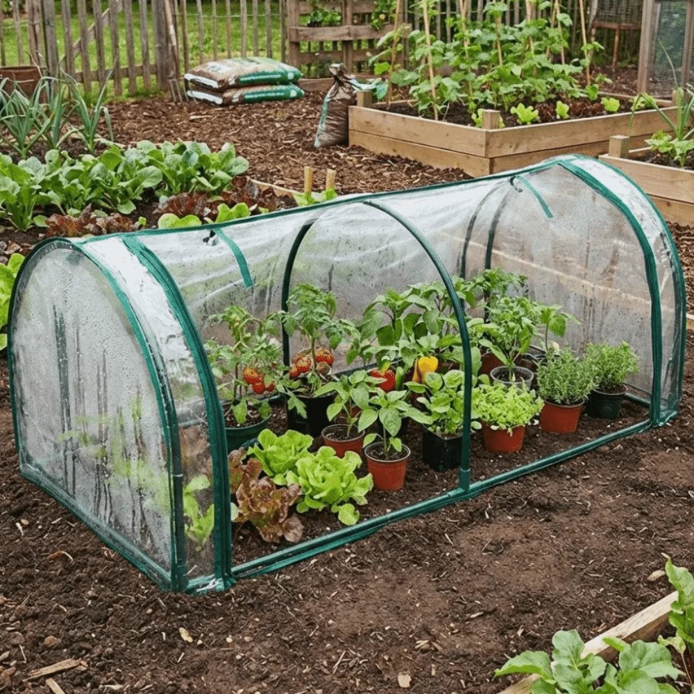 Transparent Mini Plant Greenhouse Plastic Waterproof Insulation Cover Bird-proof Efficient Protect Plant Grow Tent Backyard