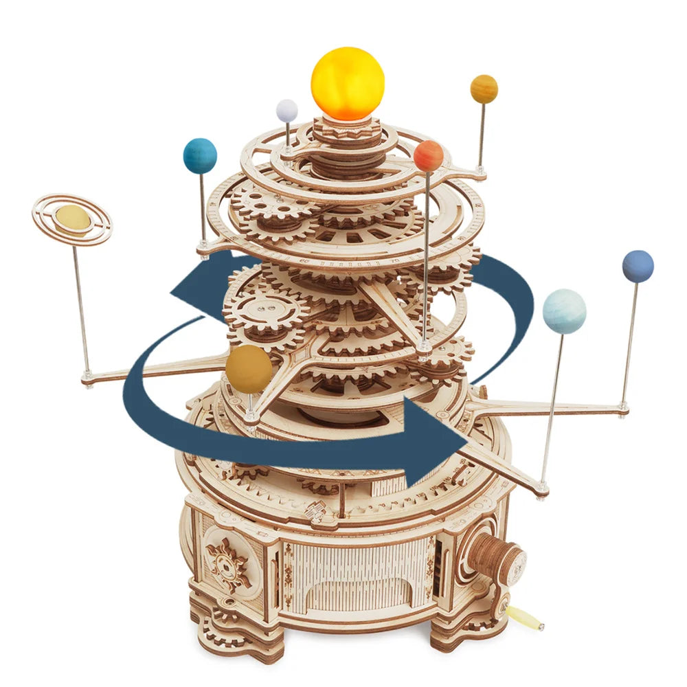 ROKR Curious Discovery Series 3D Wooden Puzzle Games Assembly Telescope Orrery Model Buliding Kits Toys Gift ST