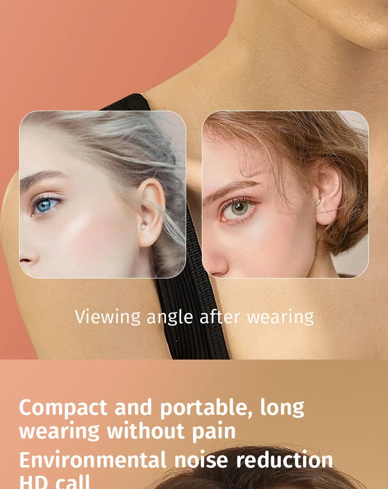 Wireless Earbuds for Sleeping invisible Small Bluetooth Eraphones Mini Comfortable in-Ear Sleep Noise Cancelling TWS Headphones