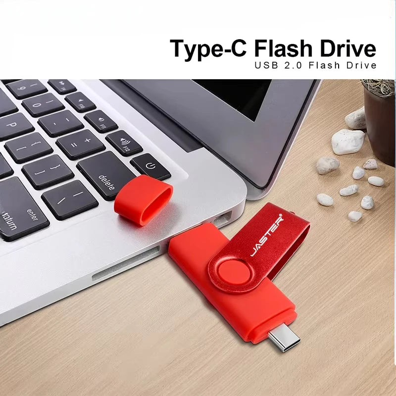Multifunctional OTG 2 IN 1 Type-c USB Flash Drive Pendrive 128GB Cle Usb Флэш-накопител Stick 32/64 GB Pen Drive for Phone