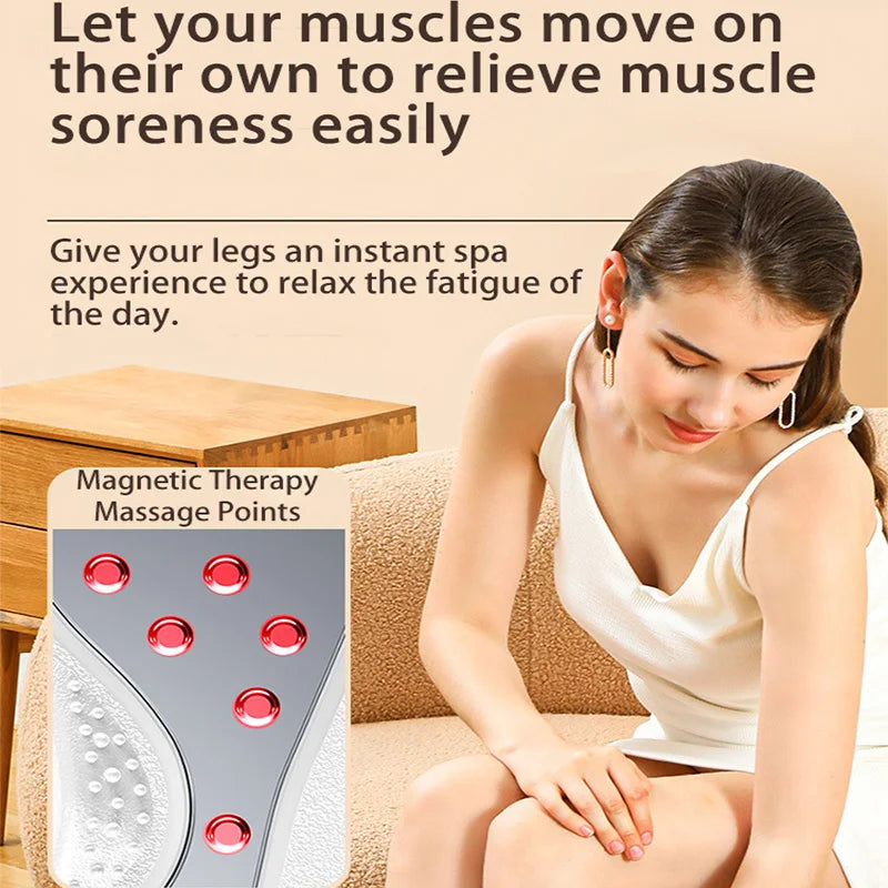 Vibration Foot Leg Trainer with Heat,Remote Control,Adjustable Vibration Speed Electric Machine, for Circulation,Plantar Fa