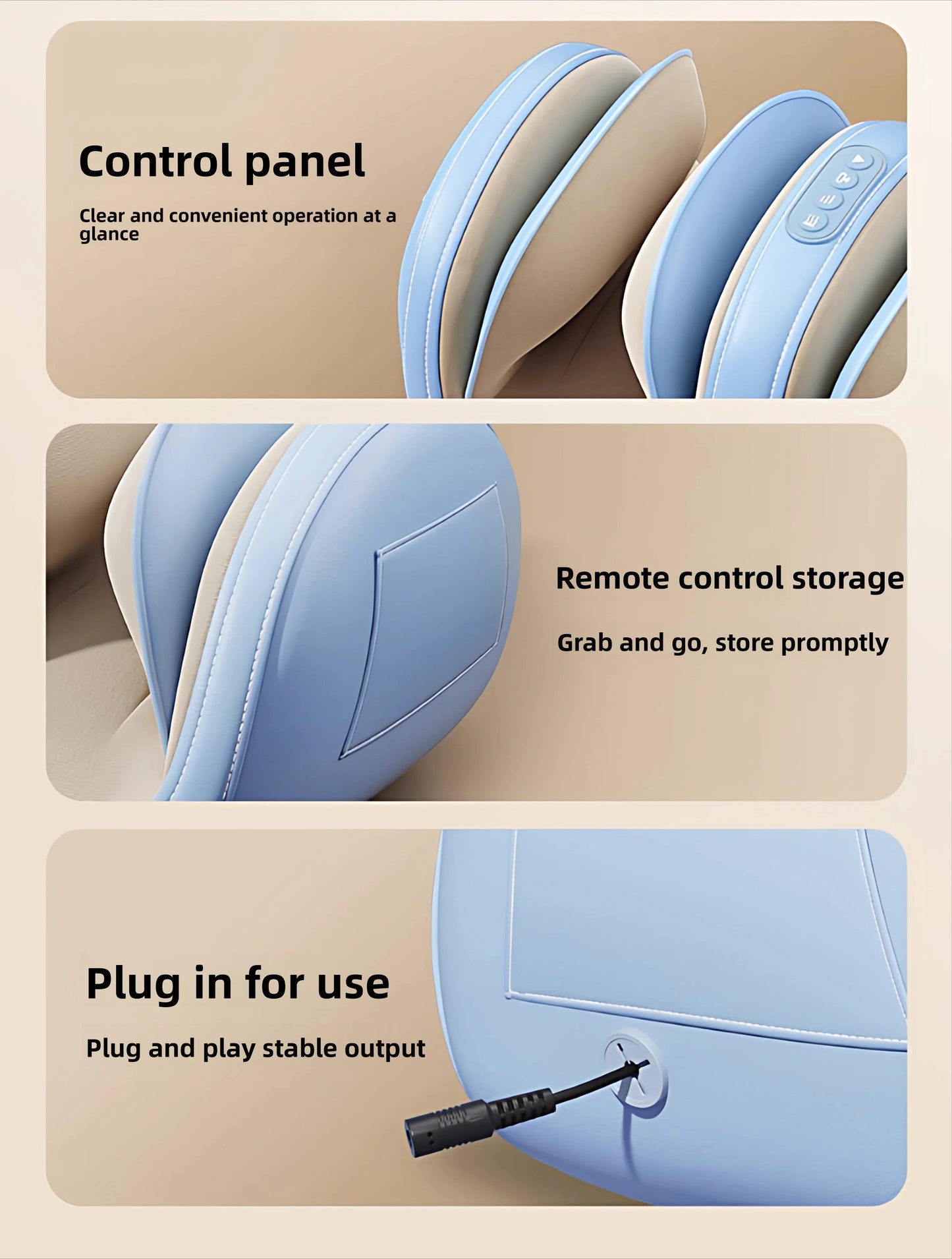 Air Pressure Leg Massager Foot Massage Multi-functional Widened Kneading Squeeze Deep Relaxation Calf With Remote Control