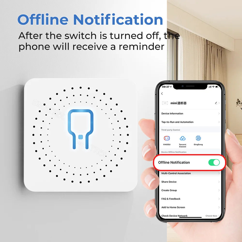 Smart Home Zigbee WiFi Smart Switch with Power Monitor 16A Tuya Light Switch Module DIY Breaker Relay Voice for Alexa Google