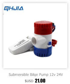 Submersible Bilge Pump 12v 24V 1100GPH 750GPH 500GPH Mini Electric Water Pump Used In Boat Seaplane Motor Homes Houseboat
