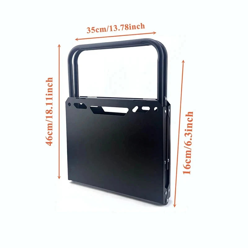 Portable Foldable Beach & Camping Table, Hollow Edge Picnic Table, Lightweight Hangable Outdoor Table for Travel