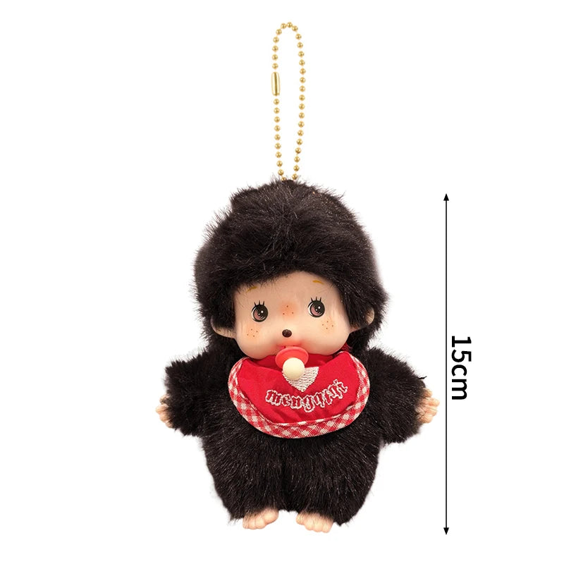 Monchhichi Plush Keychain Kawaii Monchichi Pendant Backpack Charms Cartoon Monchich Keyring Party Favor Gifts 키티 몬치치 モンチッチ