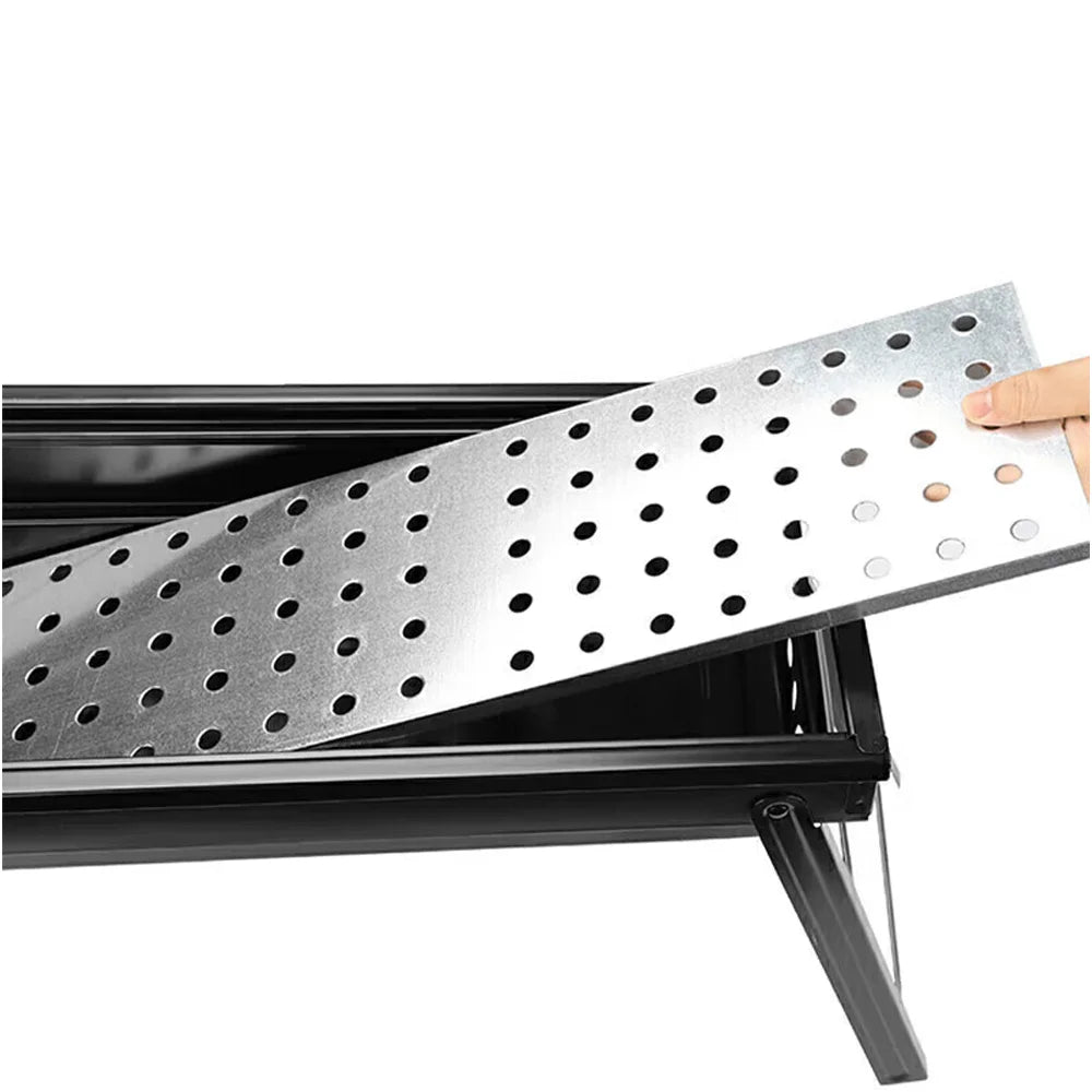 Barbecue Grill Folding Grill Portable BBQ Charcoal Grill BBQ Tool Kit Outdoor Cooking Camping Picnic Beach Portable Barbecue Stove