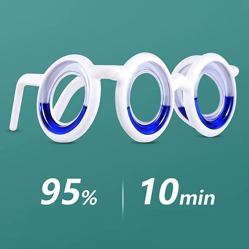 1Pcs Anti-Motion Sickness Liquid Glasses Portable Lensless Driving Sickness Goggles Anti-Sickness Glasses For Children Adult