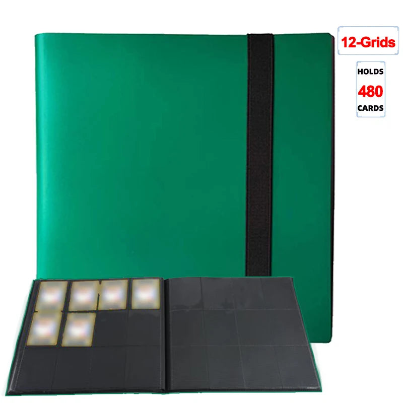 1Pc Card Binder 160/360/480 Trading Card Holder Book PP Cover Binder For Cards Durable Side Loading Card Book With Gaming Cards