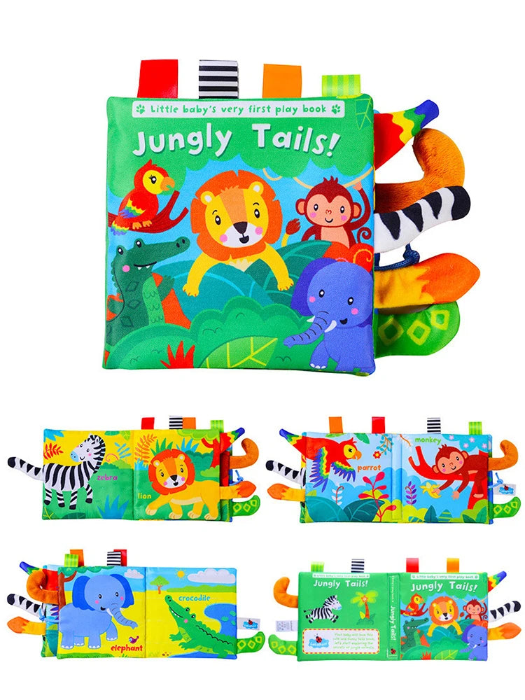 6PCS Cloth Building Blocks Baby Infant Soft Plush Doll Kids Sensory Educational Toys for Children Building Cube Construction Set
