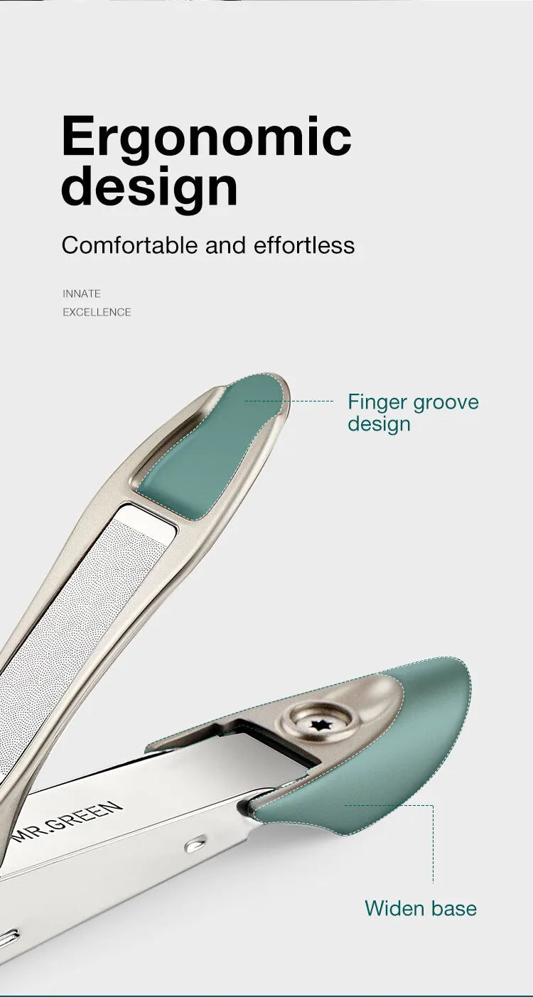 MR.GREEN Anti Splash Nail Clippers Stainless Steel Fingernail Cutter Manicure Tools Bionics Design Nail Trimmer