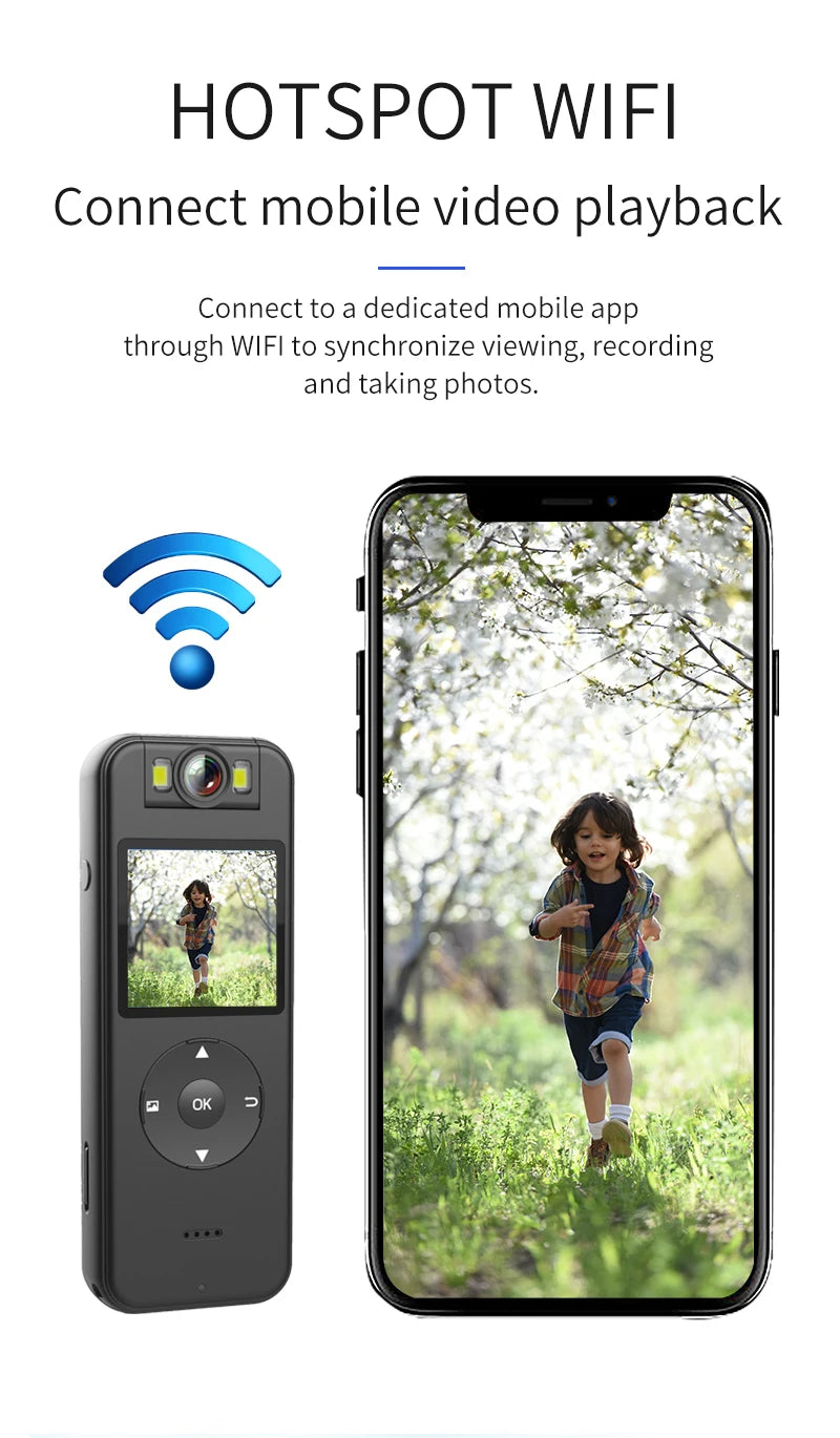 Ultra HD 4K Mini Camera WiFi Portable Small Digital Video Recorder Police BodyCam Infrared Night Vision Miniature Camcorder