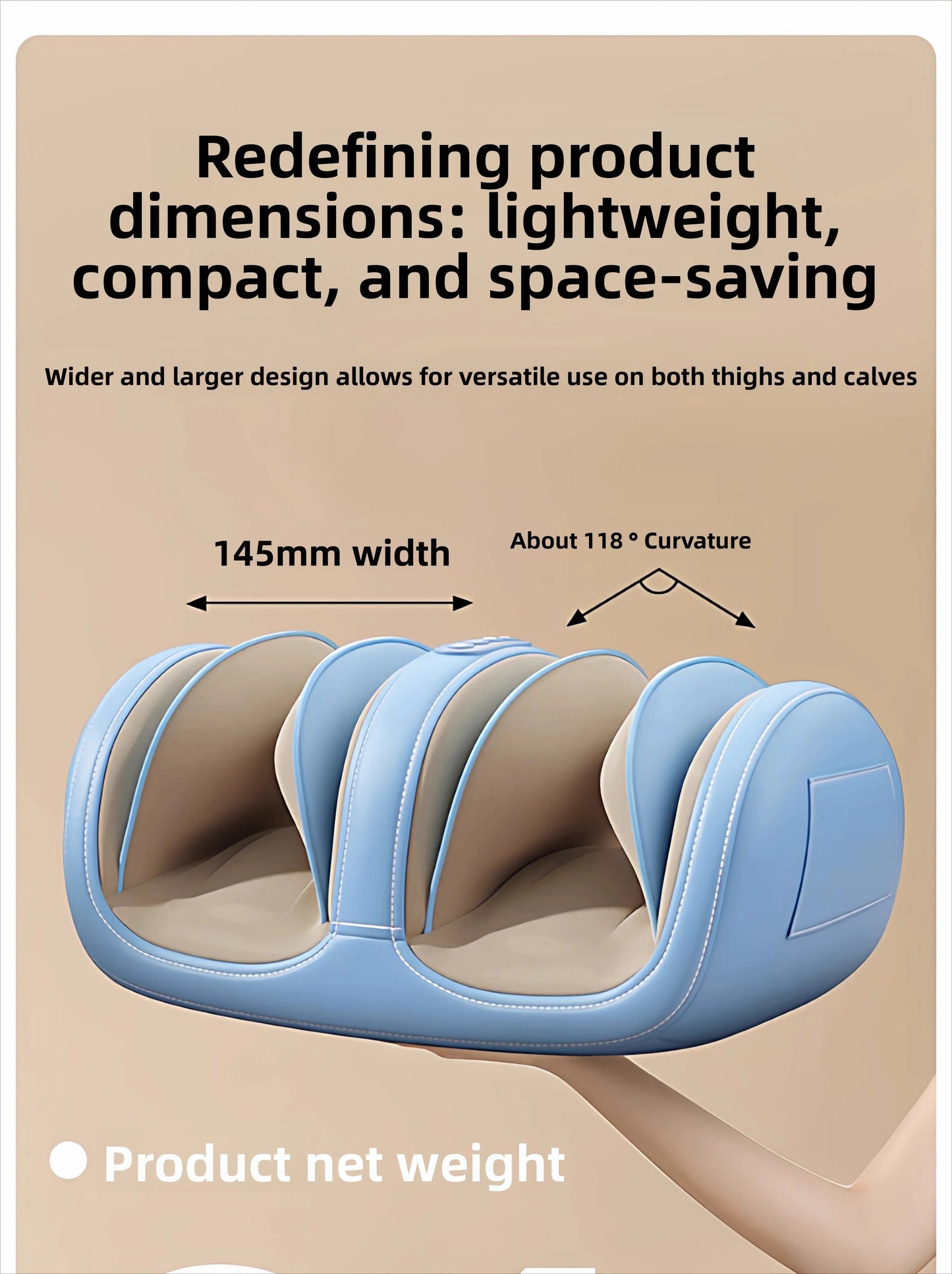 Air Pressure Leg Massager Foot Massage Multi-functional Widened Kneading Squeeze Deep Relaxation Calf With Remote Control
